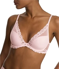 Natori Feathers Contour Dramatic Plunge T-Shirt Bra