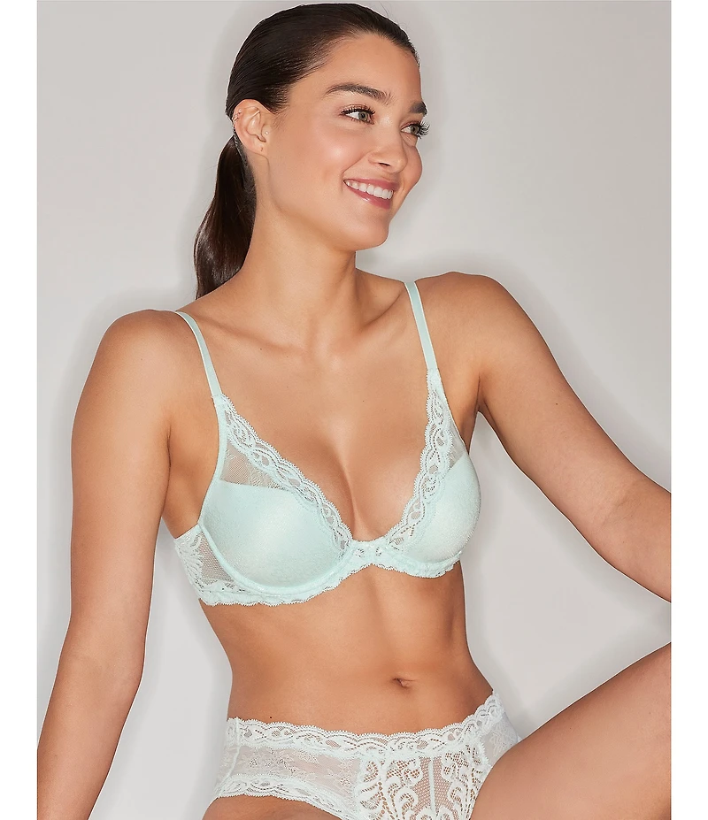 Natori Feathers Contour Dramatic Plunge T-Shirt Bra