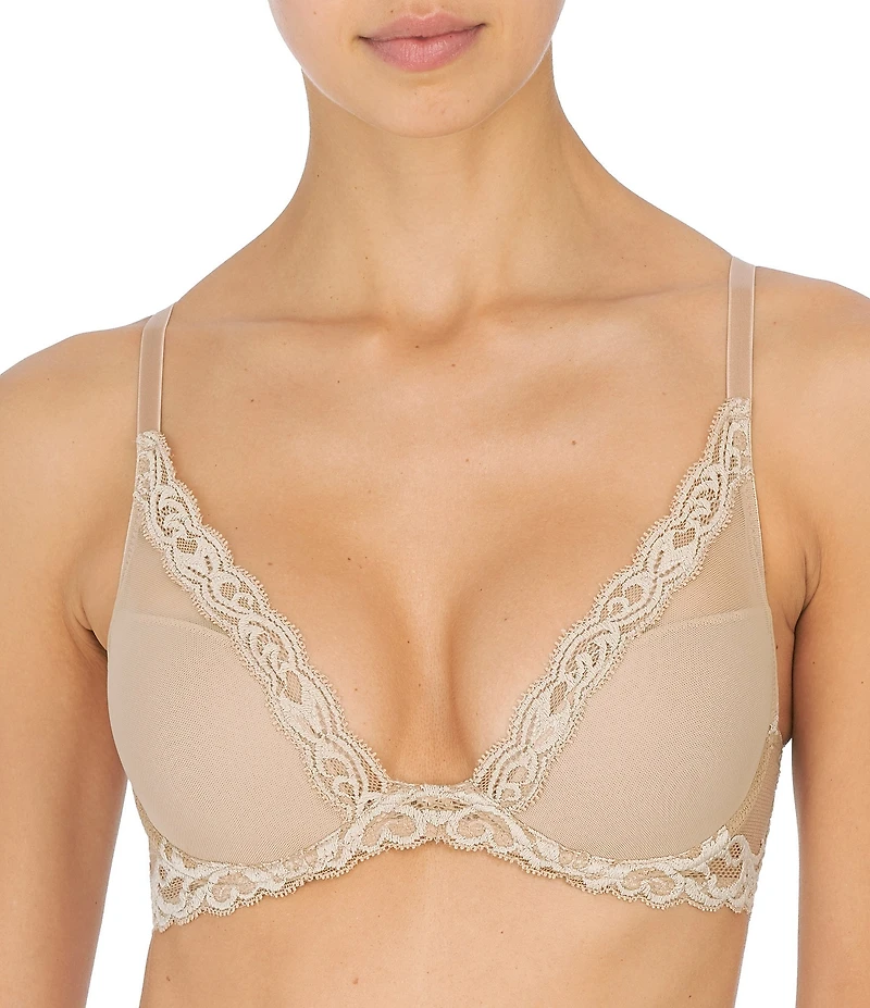 Natori Feathers Contour Dramatic Plunge T-Shirt Bra