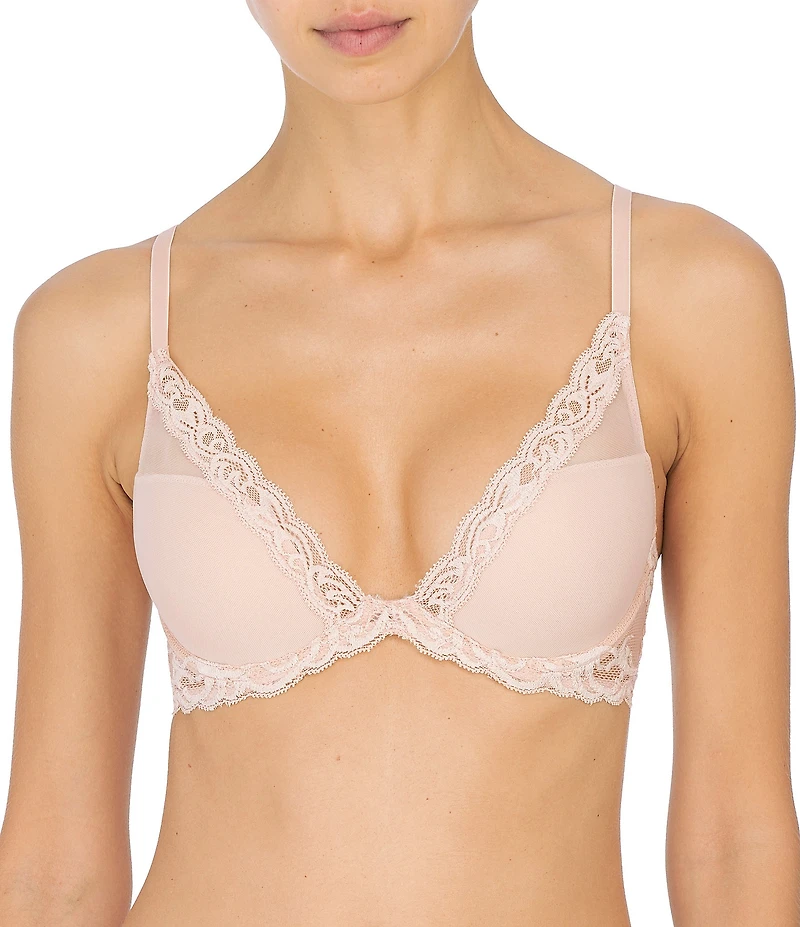 Natori Feathers Contour Dramatic Plunge T-Shirt Bra