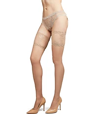 Natori Feathers Escape Back Seam Thigh Highs