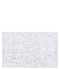 Natori Infinity Collection Cotton Woven Border Bath Rug