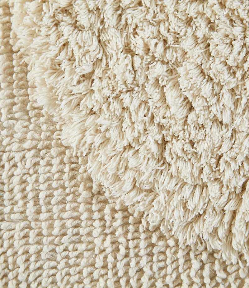 Natori Infinity Collection Cotton Woven Border Bath Rug