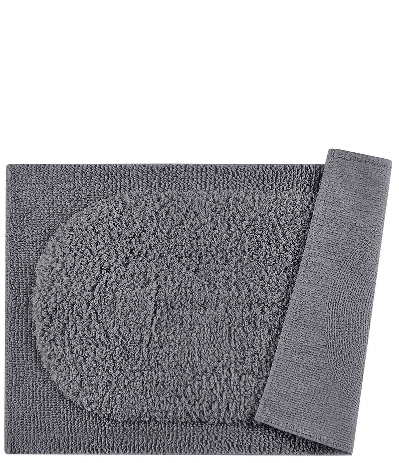 Natori Infinity Collection Cotton Woven Border Bath Rug