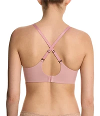 Natori Memoir Full Fit Memory Foam Convertible Underwire Floral Lace Bra