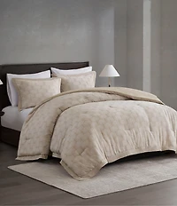 Natori Ogee All Over Scalloped Fan Jacquard Comforter Mini Set