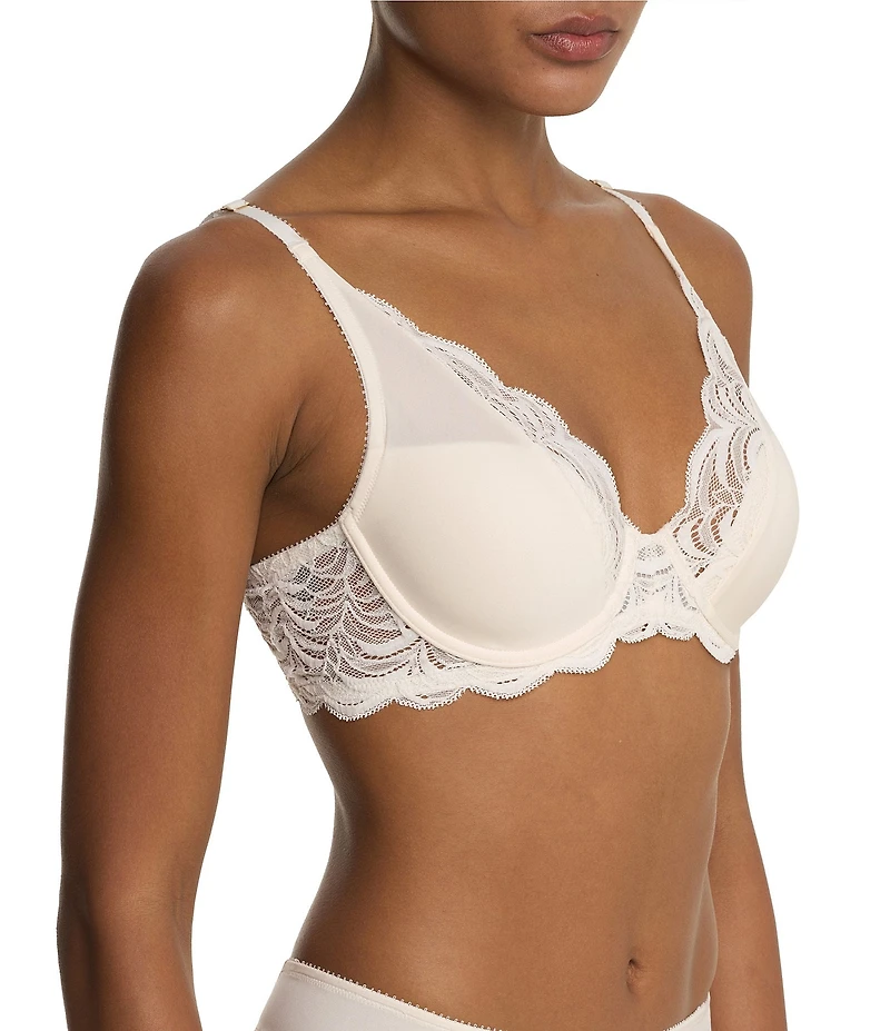 Natori Persuasion Lace Convertible Plunge T-Shirt Bra