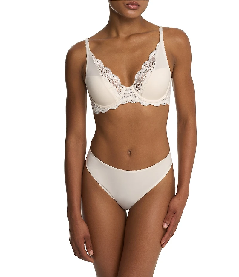 Natori Persuasion Lace Convertible Plunge T-Shirt Bra