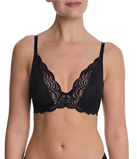 Natori Persuasion Lace Convertible Plunge T-Shirt Bra
