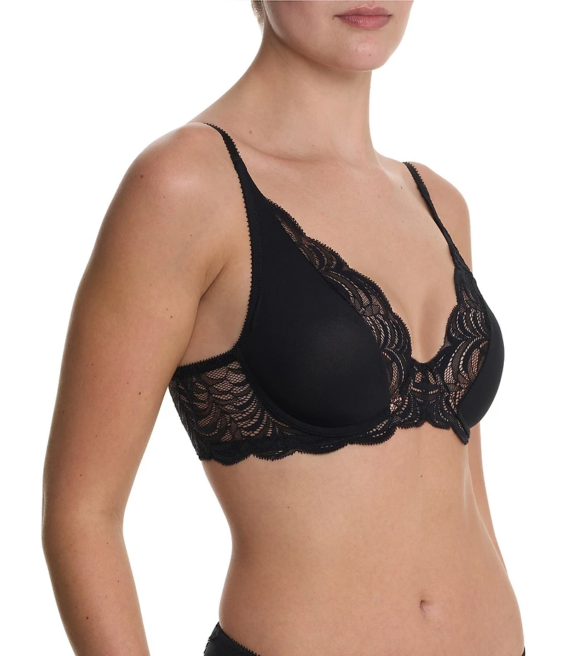 Natori Persuasion Lace Convertible Plunge T-Shirt Bra