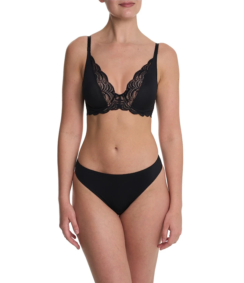 Natori Persuasion Lace Convertible Plunge T-Shirt Bra