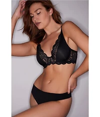 Natori Persuasion Lace Convertible Plunge T-Shirt Bra