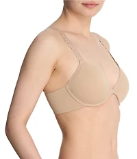 Natori Pure Luxe Convertible Front-Closure T-Shirt Bra