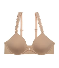 Natori Pure Luxe Convertible Front-Closure T-Shirt Bra
