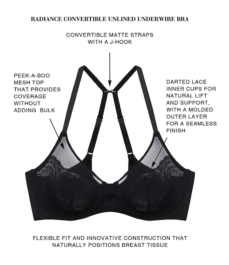 Natori Radiance Lace Unlined Underwire Bra