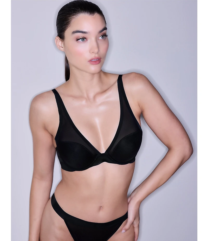 Natori True Zen Mesh Plunge T-Shirt Bra