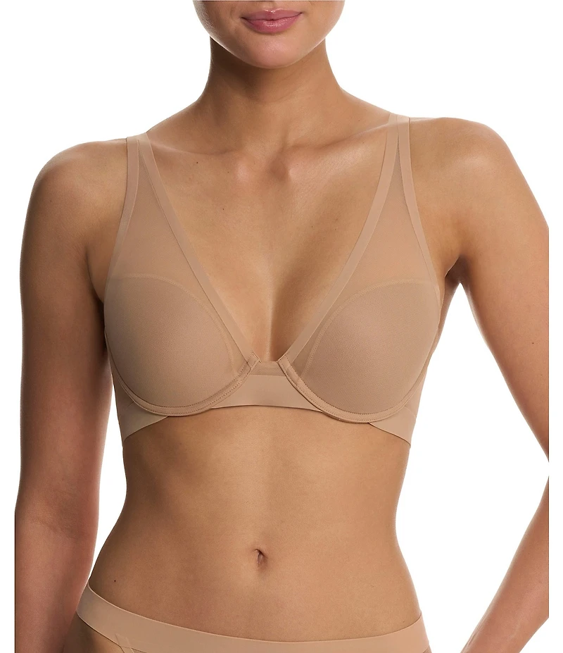 Natori True Zen Mesh Plunge T-Shirt Bra