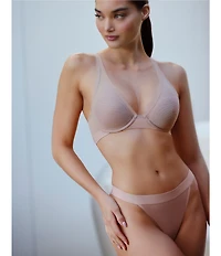 Natori True Zen Mesh Plunge T-Shirt Bra