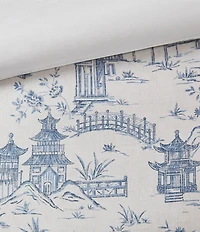 Natori Village Toile Printed Sateen Comforter Mini Set