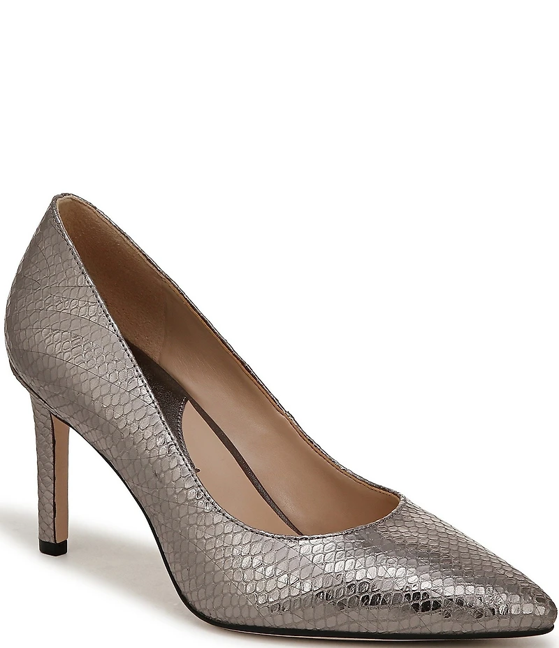 Naturalizer 27 Edit Adele Embossed Leather Pointed Toe Pumps