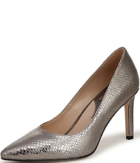 Naturalizer 27 Edit Adele Embossed Leather Pointed Toe Pumps