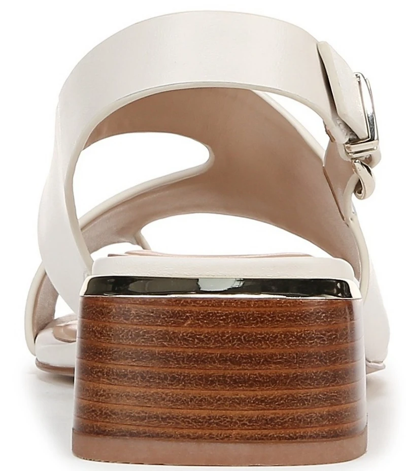 Naturalizer 27 EDIT Audra Leather Toe Loop Block Heel Sandals