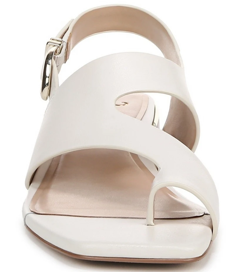 Naturalizer 27 EDIT Audra Leather Toe Loop Block Heel Sandals