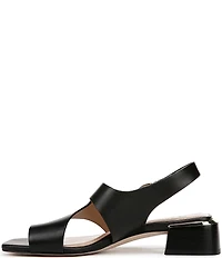 Naturalizer 27 EDIT Audra Leather Toe Loop Block Heel Sandals