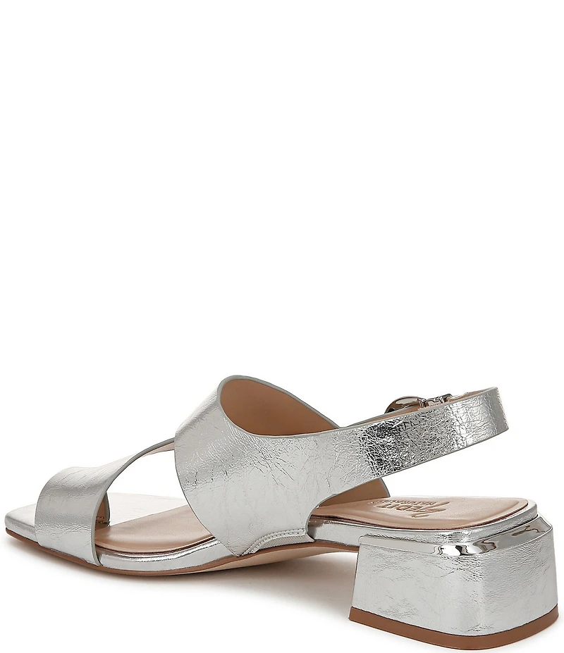 Naturalizer 27 EDIT Audra Leather Toe Loop Block Heel Sandals