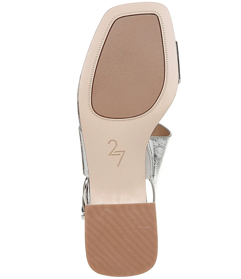 Naturalizer 27 EDIT Audra Leather Toe Loop Block Heel Sandals