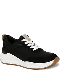 Naturalizer 27 EDIT Brooke Mesh and Glossy Suede Lace Up Sneakers