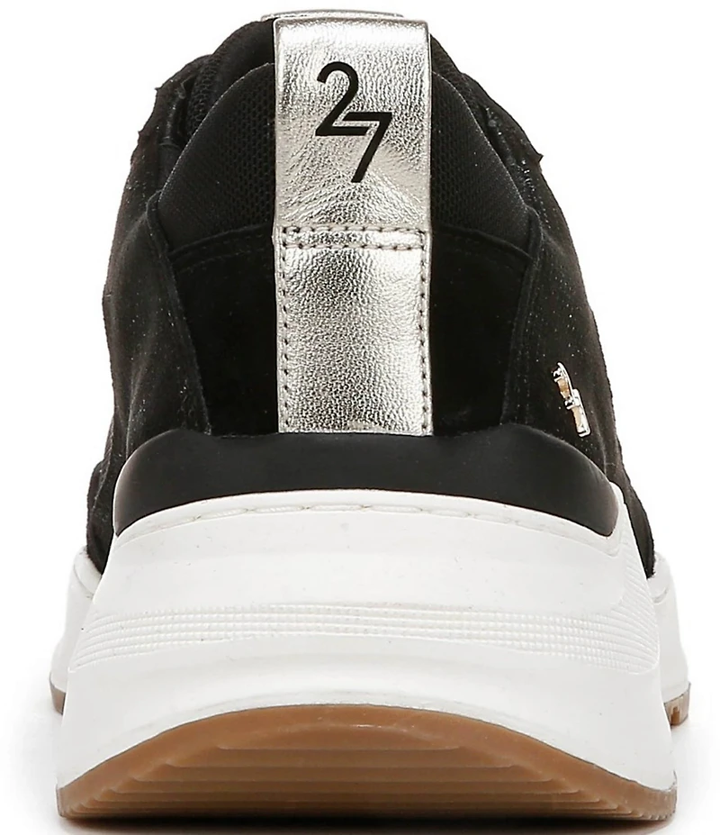 Naturalizer 27 EDIT Brooke Mesh and Glossy Suede Lace Up Sneakers