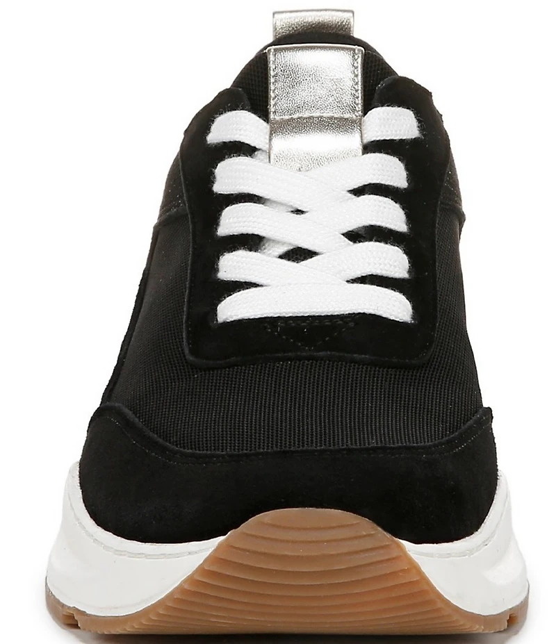 Naturalizer 27 EDIT Brooke Mesh and Glossy Suede Lace Up Sneakers