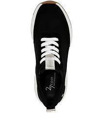 Naturalizer 27 EDIT Brooke Mesh and Glossy Suede Lace Up Sneakers