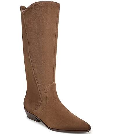 Naturalizer 27 EDIT Brooke Suede Tall Western Boots