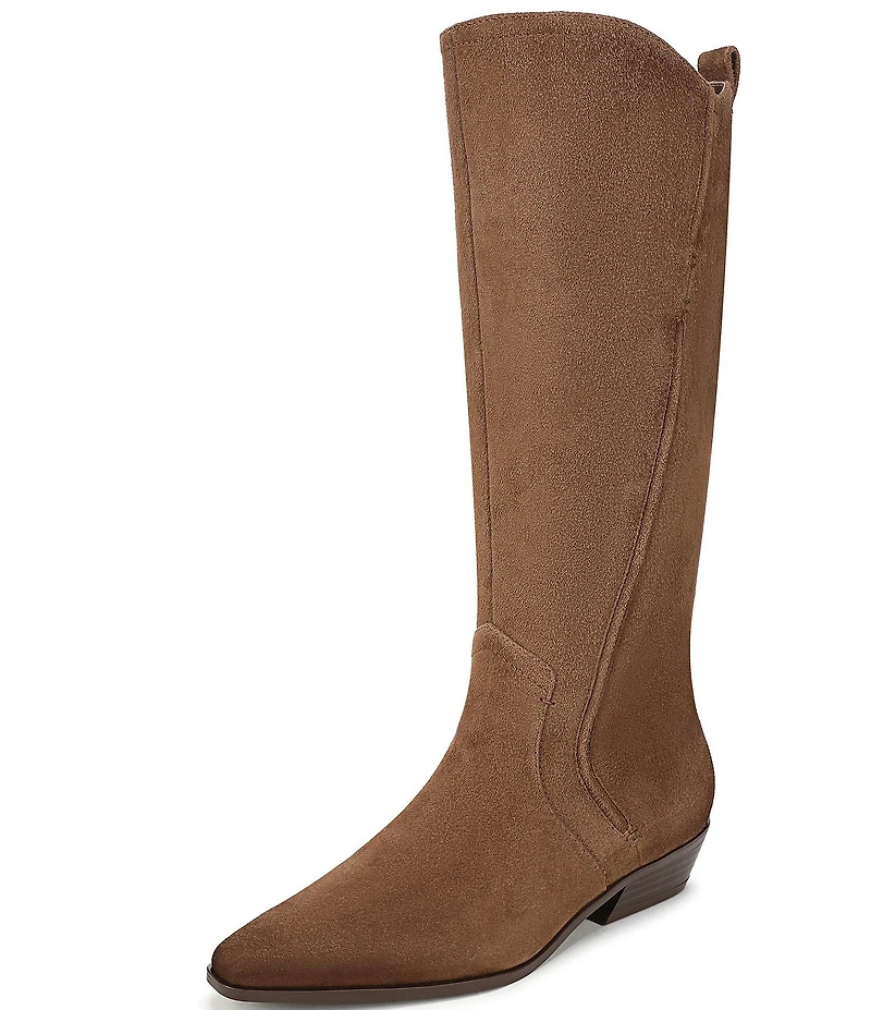 Naturalizer 27 EDIT Brooke Suede Tall Western Boots