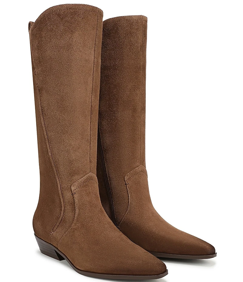 Naturalizer 27 EDIT Brooke Suede Tall Western Boots