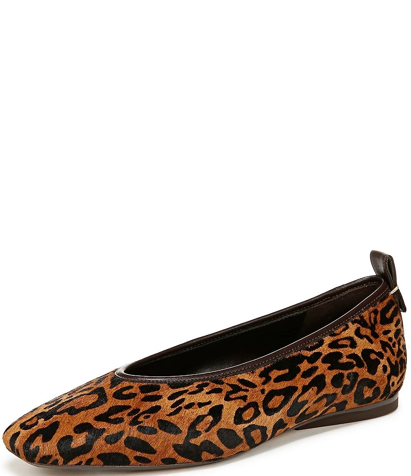 Naturalizer 27 EDIT Carla Cheetah Print Square Toe Ballet Flats