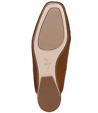 Naturalizer 27 EDIT Carla Brahma Hair Square Toe Flat Mules