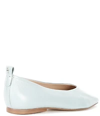 Naturalizer 27 EDIT Carla Crinkle Leather Square Toe Ballet Flats