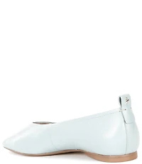 Naturalizer 27 EDIT Carla Crinkle Leather Square Toe Ballet Flats