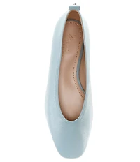 Naturalizer 27 EDIT Carla Crinkle Leather Square Toe Ballet Flats