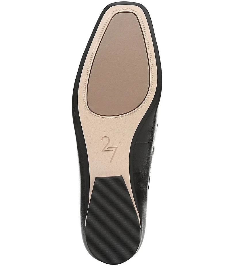 Naturalizer 27 EDIT Carla Ghillie Leather Lace Up Square Toe Casual Ballet Flats