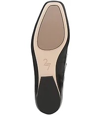 Naturalizer 27 EDIT Carla Ghillie Leather Lace Up Square Toe Casual Ballet Flats