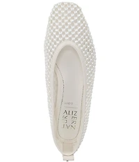 Naturalizer 27 EDIT Carla Mesh Pearl Square Toe Ballet Flats