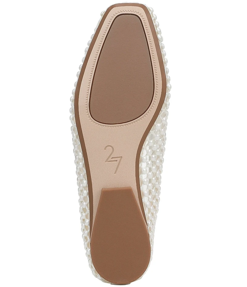 Naturalizer 27 EDIT Carla Mesh Pearl Square Toe Ballet Flats