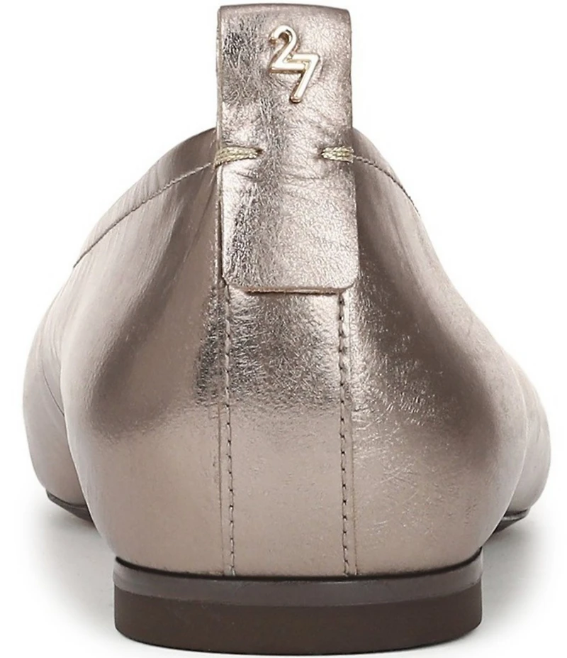 Naturalizer 27 EDIT Carla Metallic Leather Square Toe Casual Ballet Flats