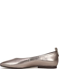 Naturalizer 27 EDIT Carla Metallic Leather Square Toe Casual Ballet Flats