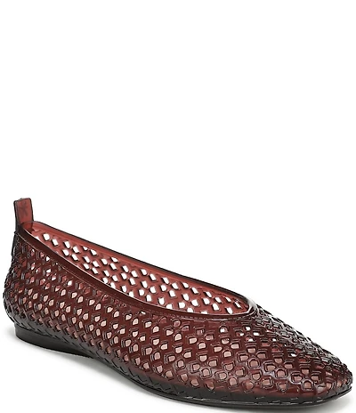 Naturalizer 27 EDIT Carla Perforated Jelly Square Toe Ballet Flats