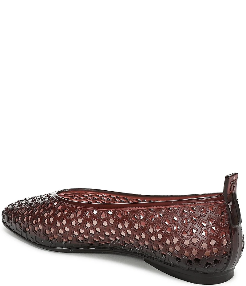 Naturalizer 27 EDIT Carla Perforated Jelly Square Toe Ballet Flats